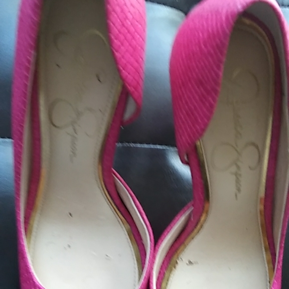 Jessica Simpson Josette Snakeskin Peeptoe Pumps - Picture 4 of 7